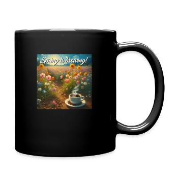 Spring beer? no rather spring Coffee !! - Full Colour Mug - black - Right