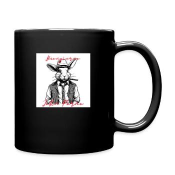Hase John Porno - Tasse einfarbig - Schwarz - Rechts