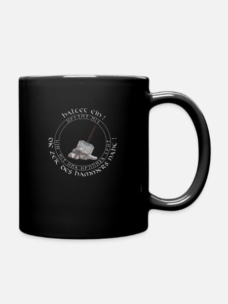 Hammerzeit - Tasse einfarbig - Schwarz