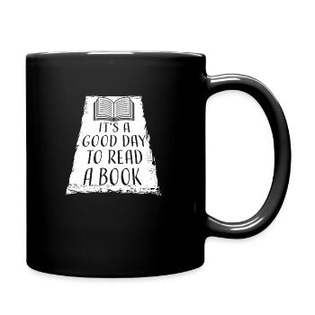 It's A Good Day To Read A Book School Reading Love - Full Colour Mug - black - Right