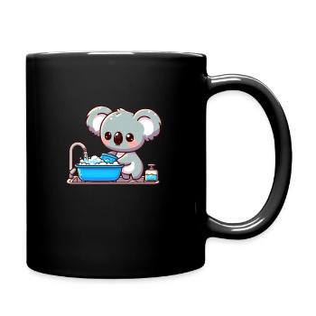 Un ours koala mignon se réjouit - Mug uni - noir - Droite
