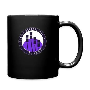Logo sur fond blanc. - Mug uni - noir - Droite