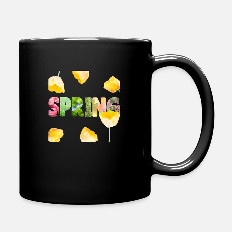 Spring Ohne Hintergrund - Tasse einfarbig - Schwarz