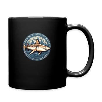 Shark Seal 1 - Full Colour Mug - black - Right