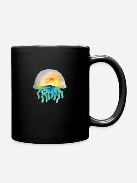 Jelly Sunset - Full Colour Mug - black