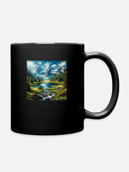 Loch Ness - Tasse einfarbig - Schwarz