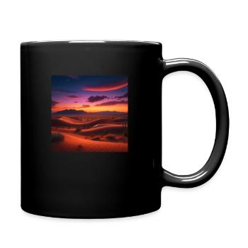 Wunderschöne Wüste - Tasse einfarbig - Schwarz - Rechts