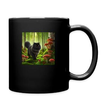 Mystic Cat Bonne chance - Mug uni - noir - Droite