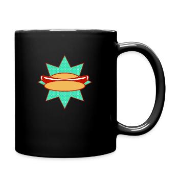Vedette à hot-dog - Mug uni - noir - Droite