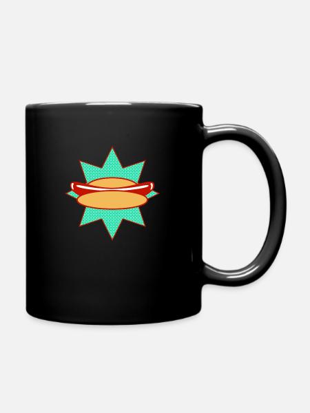Hot Dog Star - Full Colour Mug - black
