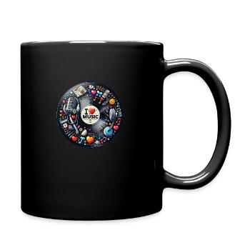 Record - Full Colour Mug - black - Right