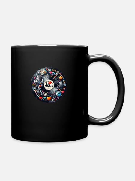 Enregistrer - Mug uni - noir