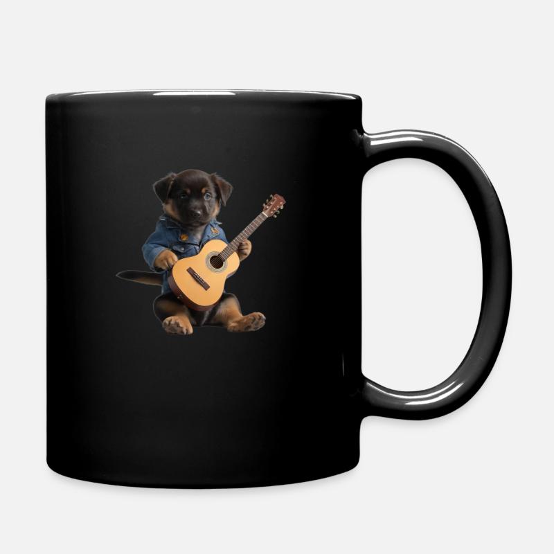 Puppy Dog Gitarre - Tasse einfarbig - Schwarz