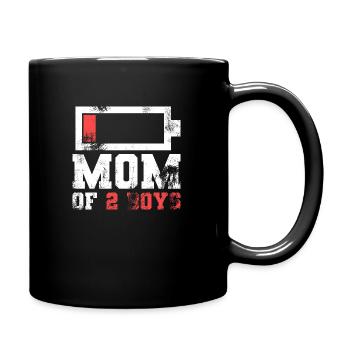 Maman de 2 garçons Chemise cadeau de Fils Mère - Mug uni - noir - Droite