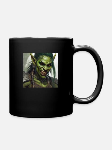 Ork-Frau - Tasse einfarbig - Schwarz