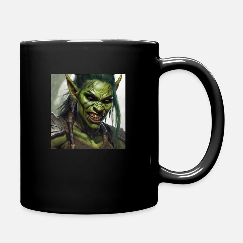 Ork-Frau - Tasse einfarbig - Schwarz