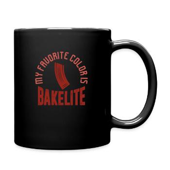 My favorite color is bakelite AK47 rifle - Tasse einfarbig - Schwarz - Rechts