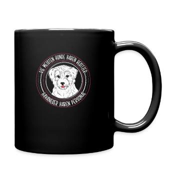 Les bichons havanais ont un maître maître de chien de bâton Hu - Mug uni - noir - Droite