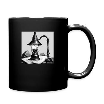 Bergmannslampe Passion - Tasse einfarbig - Schwarz - Rechts