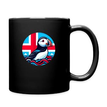 Iceland Island 1 - Tasse einfarbig - Schwarz - Rechts