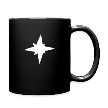 Stern cartoon symbol - Tasse einfarbig - Schwarz - Rechts