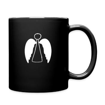 Wings flying symbol Angel protect - Full Colour Mug - black - Right