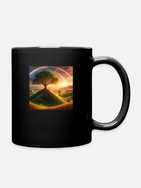 Tree of Life Image - Full Colour Mug - black