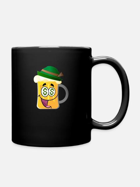 money - Tasse einfarbig - Schwarz
