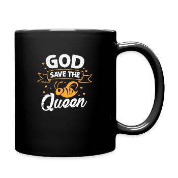 God save the queen Queen Bee - Full Colour Mug - black - Right