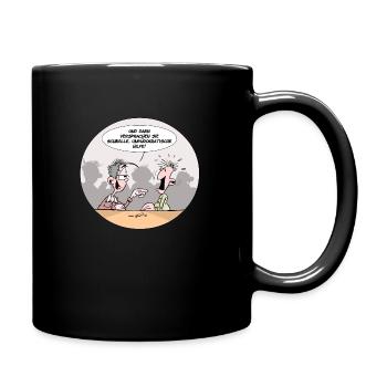 Ahrtal: Unbürokratische Hilfe - Tasse einfarbig - Schwarz - Rechts