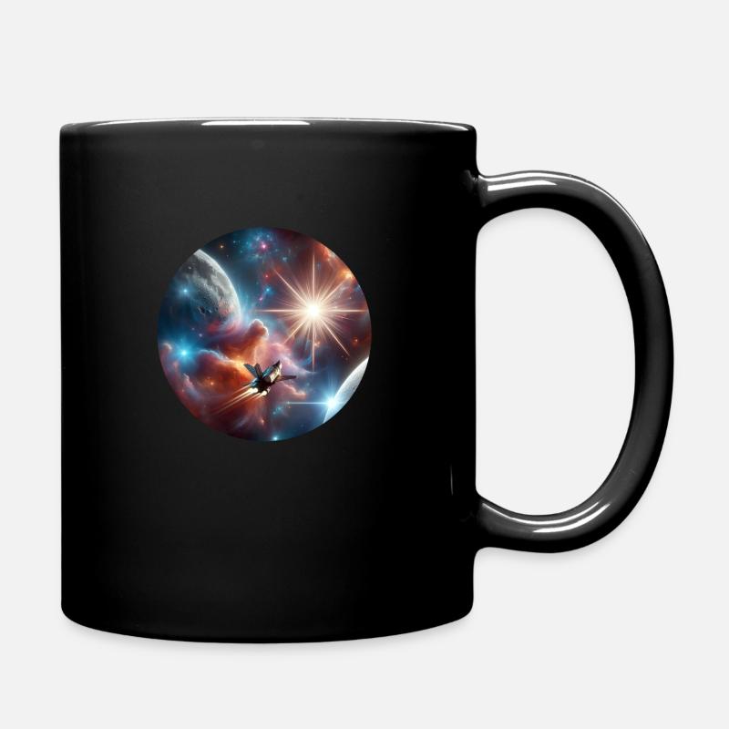 Space - Full Colour Mug - black