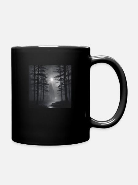 Düsterwald - Tasse einfarbig - Schwarz