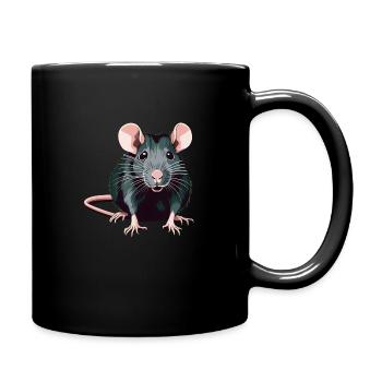 Rat - Full Colour Mug - black - Right