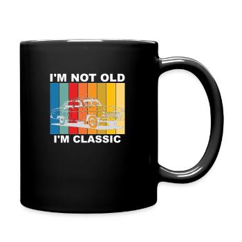 I'm Not Old I'm Classic Funny Car Quote Retro - Full Colour Mug - black - Right