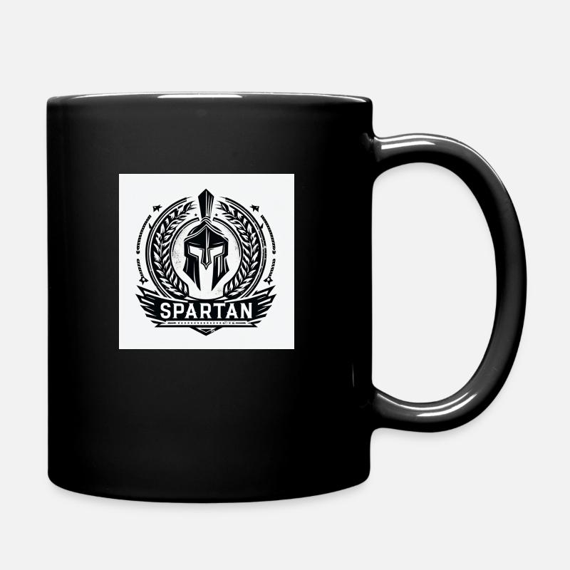 Spartaner Wappen - Tasse einfarbig - Schwarz