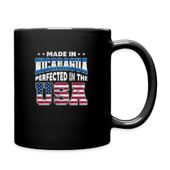 Made In Nicaragua Perfected In The Usa Nica - Full Colour Mug - black - Right