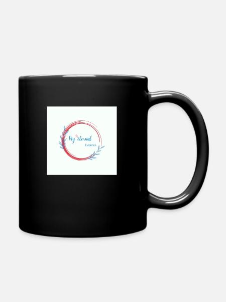 Rainbow butterfly created - Full Colour Mug - black