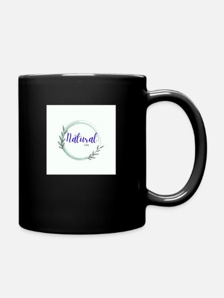 Natural Life rainbow butterfly created - Full Colour Mug - black