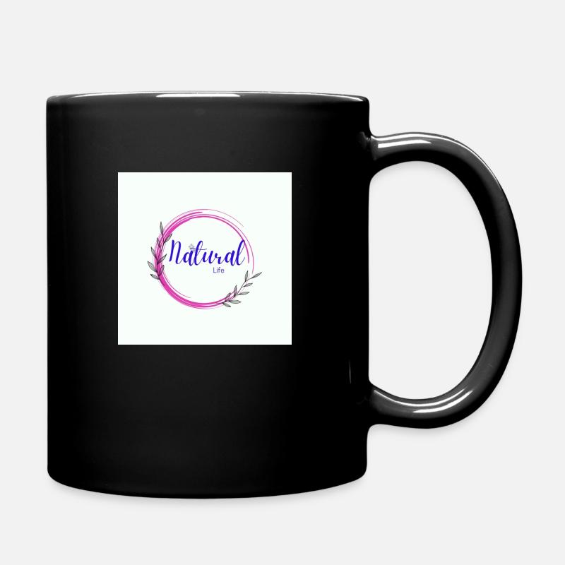 Natural Life rainbow butterfly created - Full Colour Mug - black