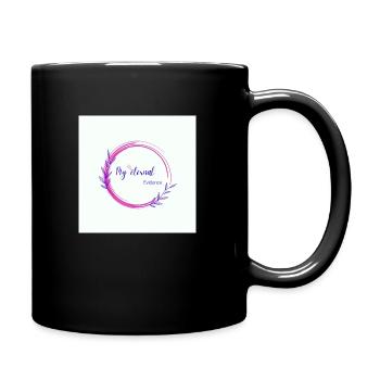 Regenbogenschmetterling erstellt - Tasse einfarbig - Schwarz - Rechts