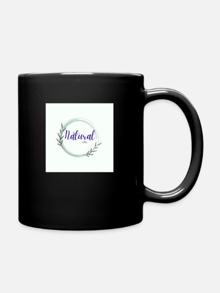 Natural Life rainbow butterfly created - Full Colour Mug - black