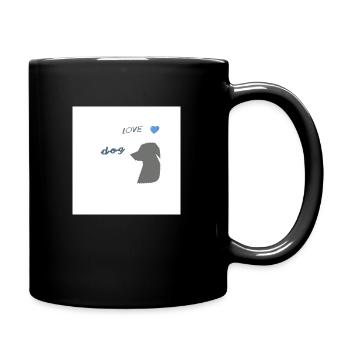 Dog - Full Colour Mug - black - Right