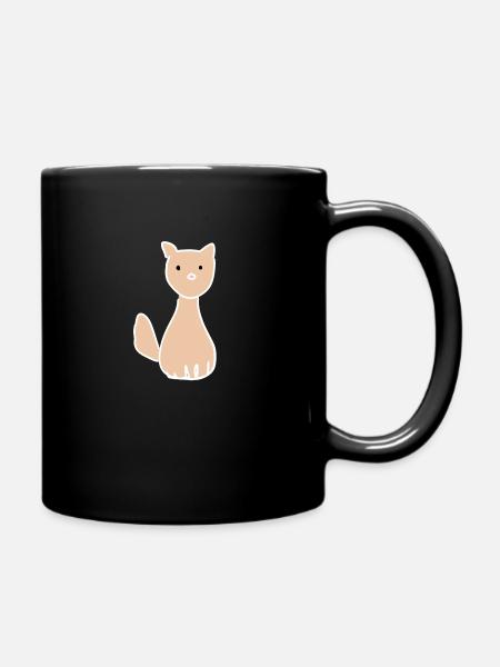Hund braun tier symbol haustier tiere - Tasse einfarbig - Schwarz