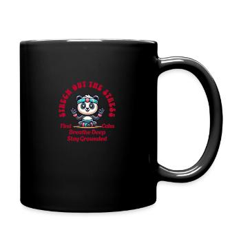Find Calm - Tasse einfarbig - Schwarz - Rechts