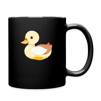 Bébé canard à bec en jaune - Mug uni - noir - Droite
