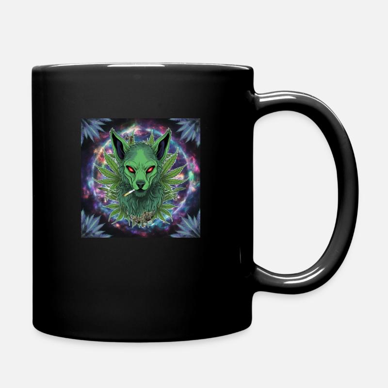 Lupu the Wolf - Full Colour Mug - black