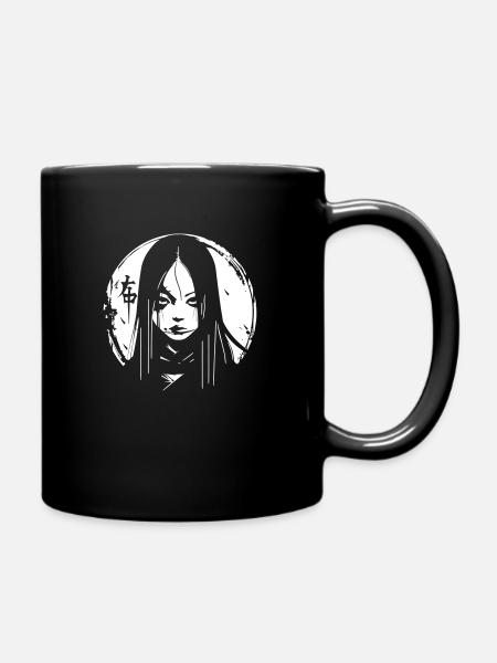 Kuchisake - Tasse einfarbig - Schwarz