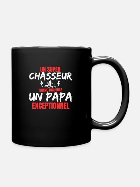 HUNTER DAD - Tasse einfarbig - Schwarz