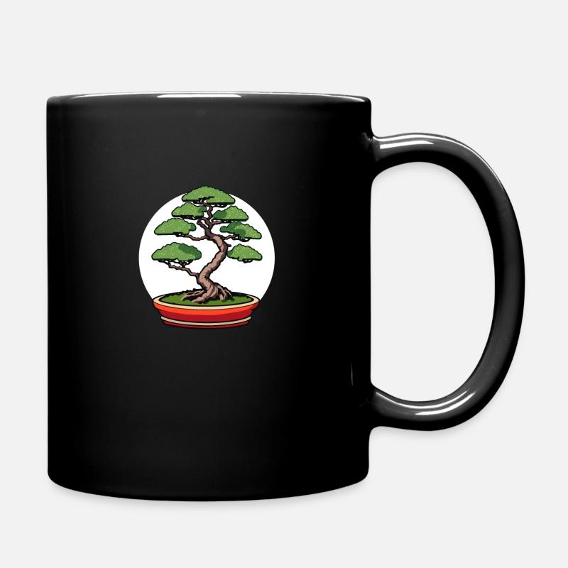 Bonsai Japan Tree - Full Colour Mug - black