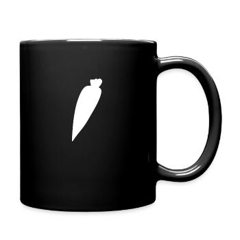 Forme de nourriture symbole de carotte - Mug uni - noir - Droite